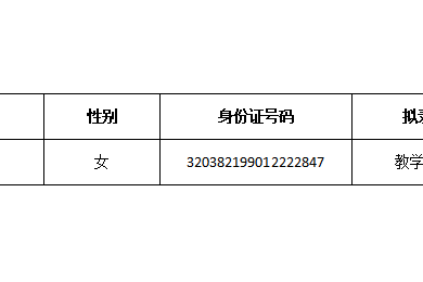 苏州工业园区第二实验小学临聘人员录用公示